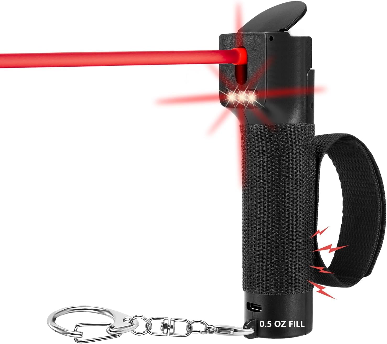3-in-1 Pepper Spray Self Defence Personal Alarm Set for Women, Max Strength Pepper Gel & Strobe Lights & 130 dB Siren, UV Marking Dye & Flip-top Cap & Adjustable Hand Strap for Runner Jogger 3-in-1 Pepper Spray Self Defence Personal Alarm Set for Women, Max Strength Pepper Gel & Strobe Lights & 130 dB Siren, UV Marking Dye & Flip-top Cap & Adjustable Hand Strap for Runner Jogger