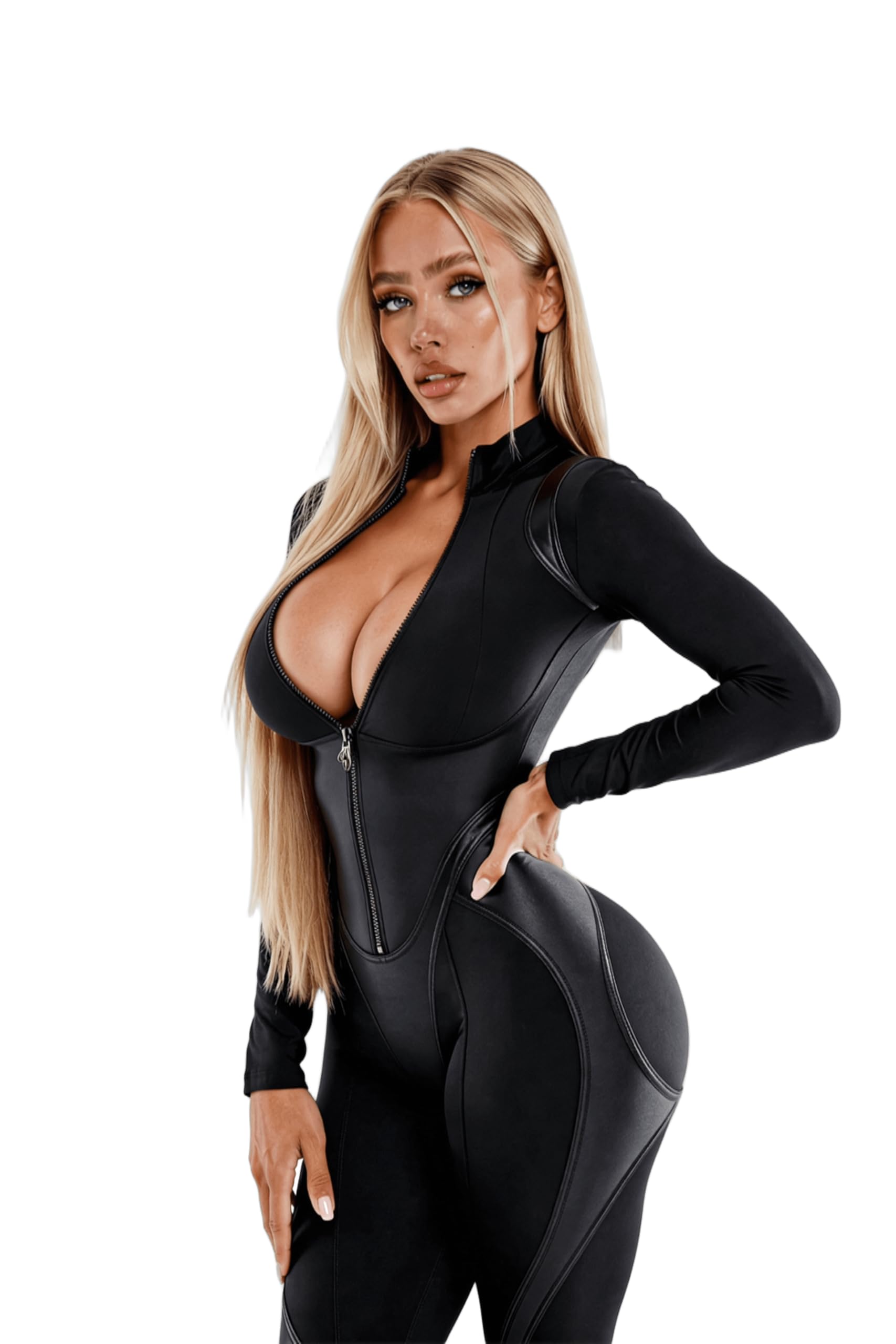 Bona Fide One Piece Workout Jumpsuits for Women - Athletic Romper Jumpsuit with Tummy Control and Butt Lifting for Yoga, Gym