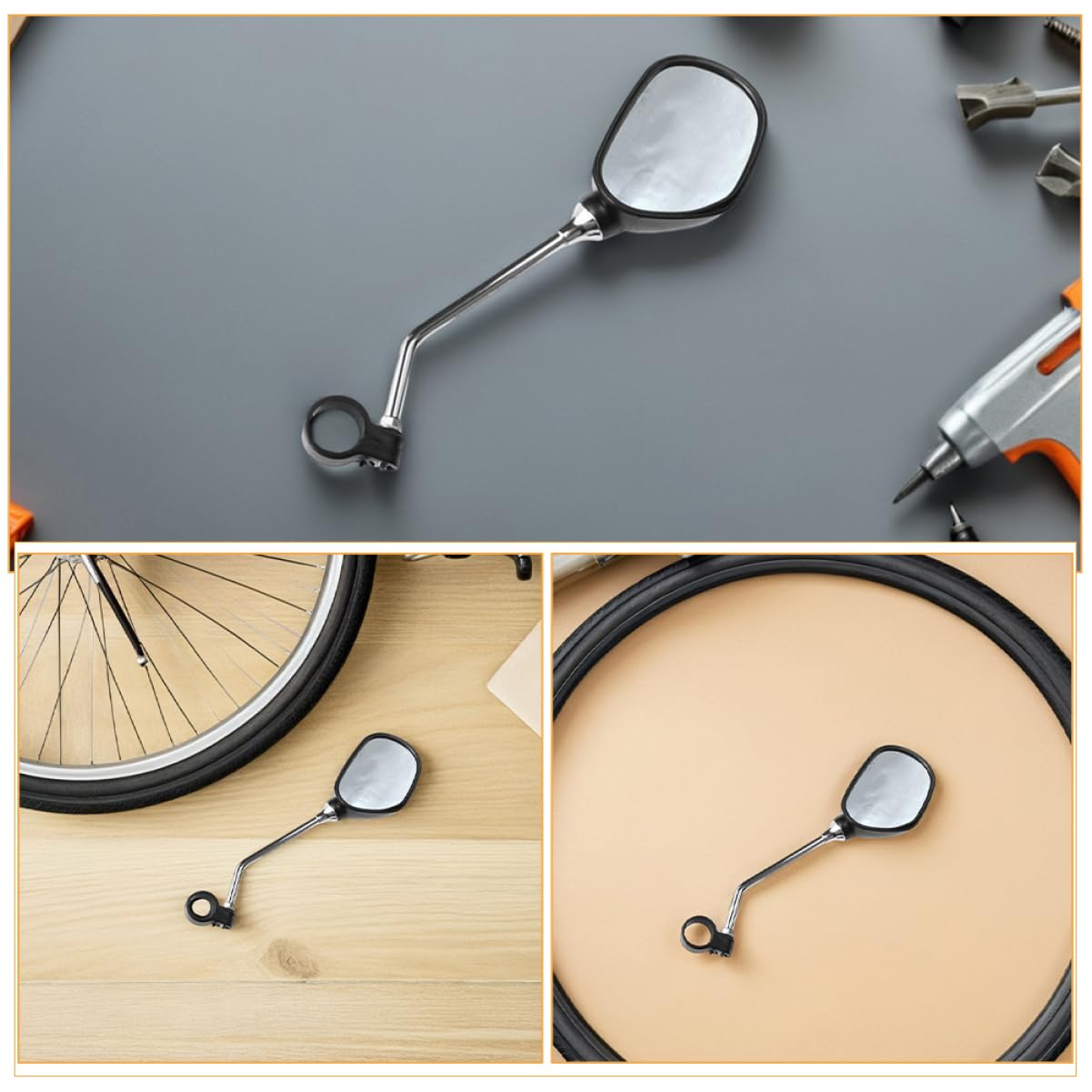 ifundom 2paare Fahrradspiegel Für Lenker Klare Sicht Mit Robustes Zubehör Für Mountainbikes Bikes Mühelose Erweitertes Sichtfeld Für Mehr