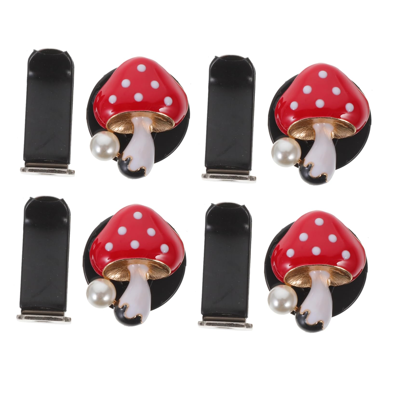 5 Set Clip Diffusore Aroma Per Auto Fungo Per Decorazione Interni Auto Accessorio Per Bocchette Aria Per Regali 4 Pezzi*5