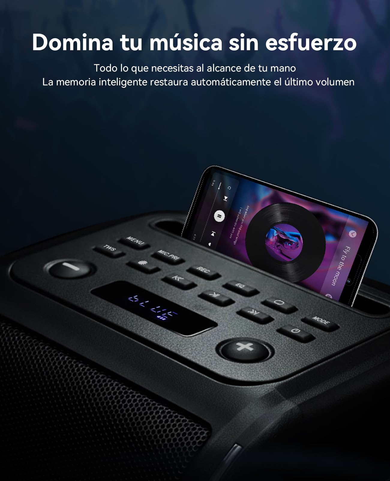 GREEN KEEPER GKD62 Máquina Karaoke, Altavoz Bluetooth 400W con 2 Micrófonos