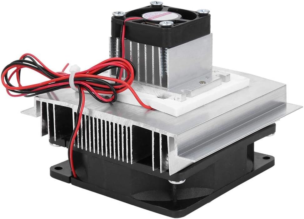 XD-35 Thermoelectric Cooler Peltier Plate Module Cooling System DIY Kit for Small Space Cooling(with Cold End Fan)