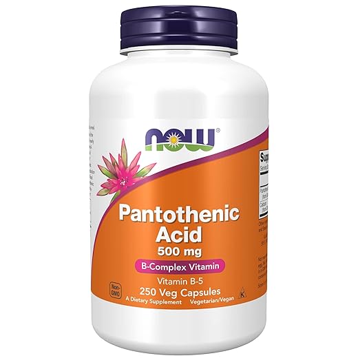 NOW Foods Pantothenic Acid (Vitamin B5) 500mg