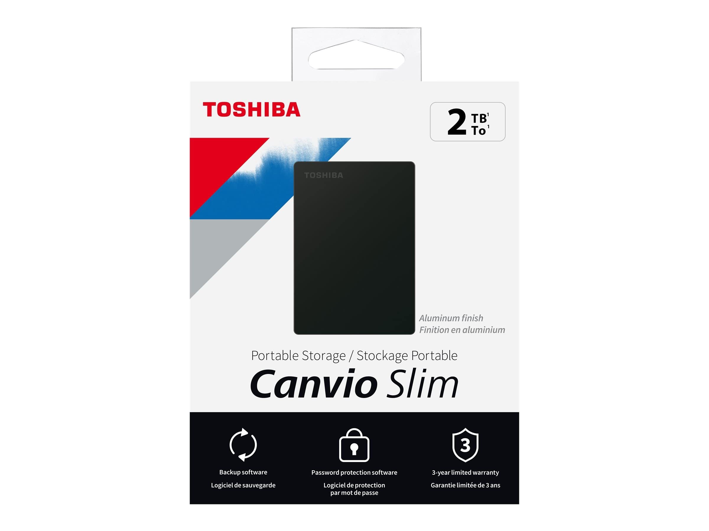 CANVIO Slim 2TB Black EXT