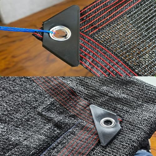 Red parasol negra que bloquea el 95% de rayos ultravioleta recortable 5
