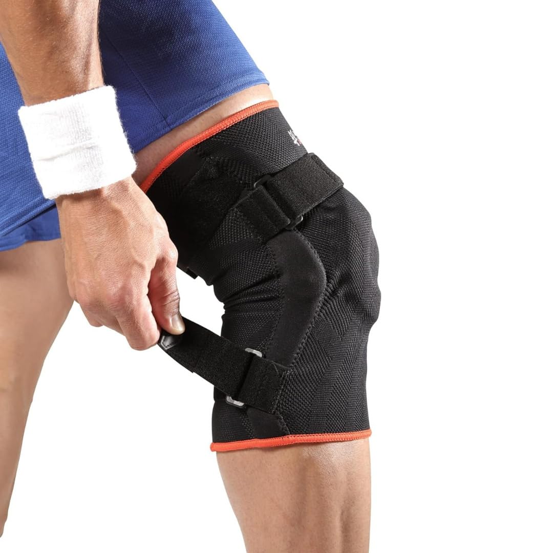 THUASNE Sport - Rodillera Ligamentaria Reforzada - Lesiones Ligamentarias, Rodilla Inestable - Montantes Articulados Rígidos Laterales - Índice De Soporte 3/3 - Dispositivo Médico CE - Talla S