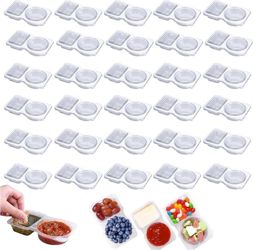 Ropicean 20 Pack Mini Portable Snack Containers - Leak Proof & Lightweight for On-the-Go Snacks and Picnics