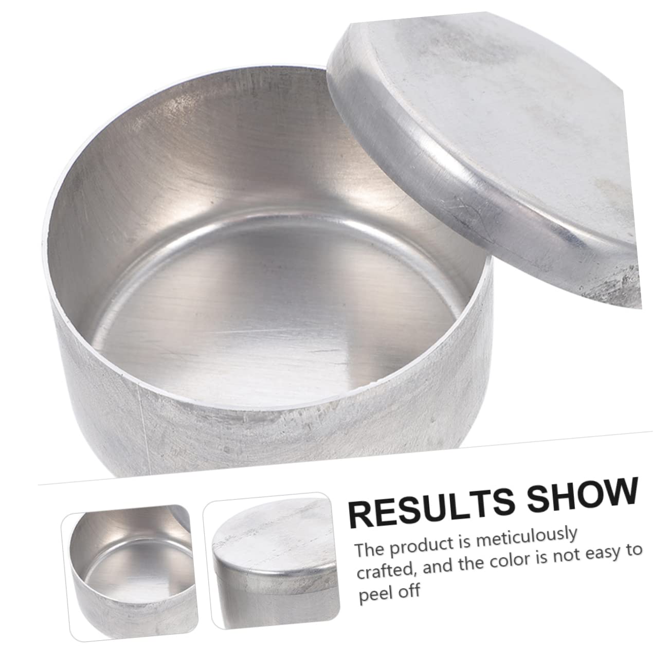 SOLUSTRE 3pcs Aluminum Weighing Bottles Lab Weight Pan Aluminum Dishes Sampling Weighing Jar Soil Holder Empty Candle Tins