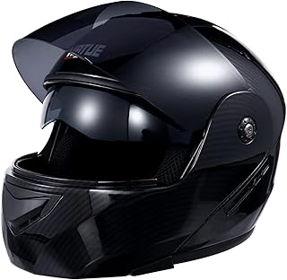 ibasenice 1 Peça Capacete De Equitação Capacete Gorro Para Motocicletas Capacete De Lentes Duplas Capacete De Segurança Equipamento De Proteção Capacete De Motocicleta Equipamento De
