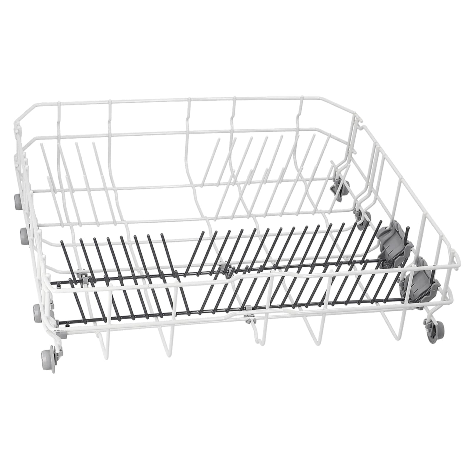 LPPP Geschirrkorb unten kompatibel mit Bosch Siemens 775102 Geschirrspüler | Unterkorb für Neff Constructa Balay, 00775102 ersetzt 00686540, 525 x 515 x 140 mm, 8 Rollen, 2 Einsätze, für Spülmaschine
