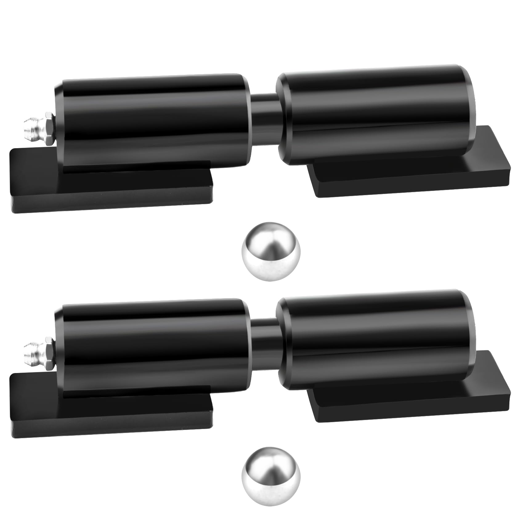 5 Heavy Duty Gate Hinges 2 Pack Weld On Install Black