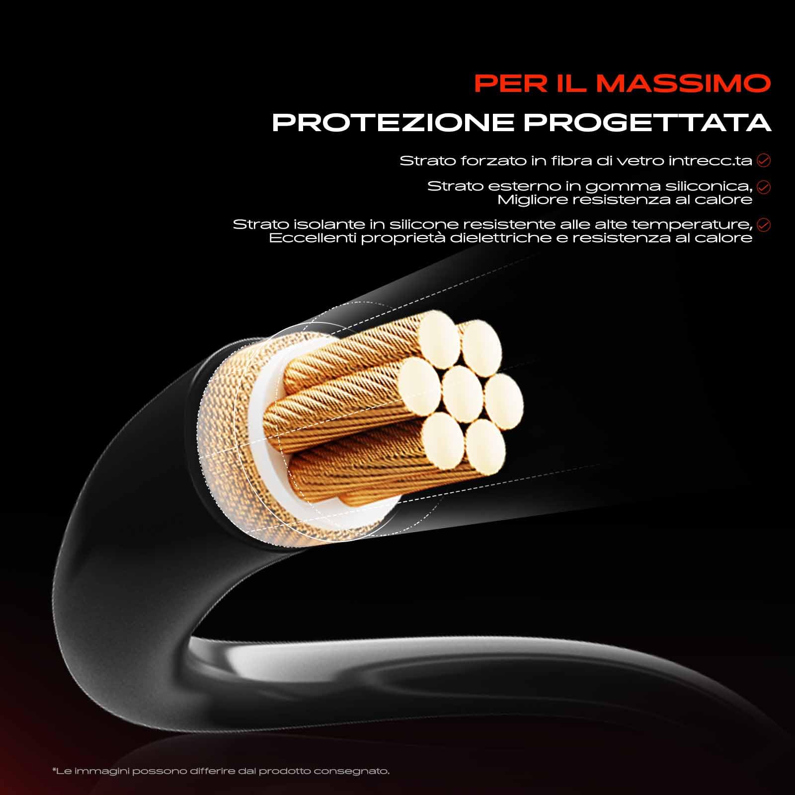 Frankberg 4x Set cavi di accensione Compatibile con Matiz M200 M250 1.0 Aveo/Kalos Compatto T200 1.2 Matiz M100 M150 1.0 Kalos KLAS 1.2 Aveo/Kalos Compatto T250 T255 1.2 Replace# 96288956
