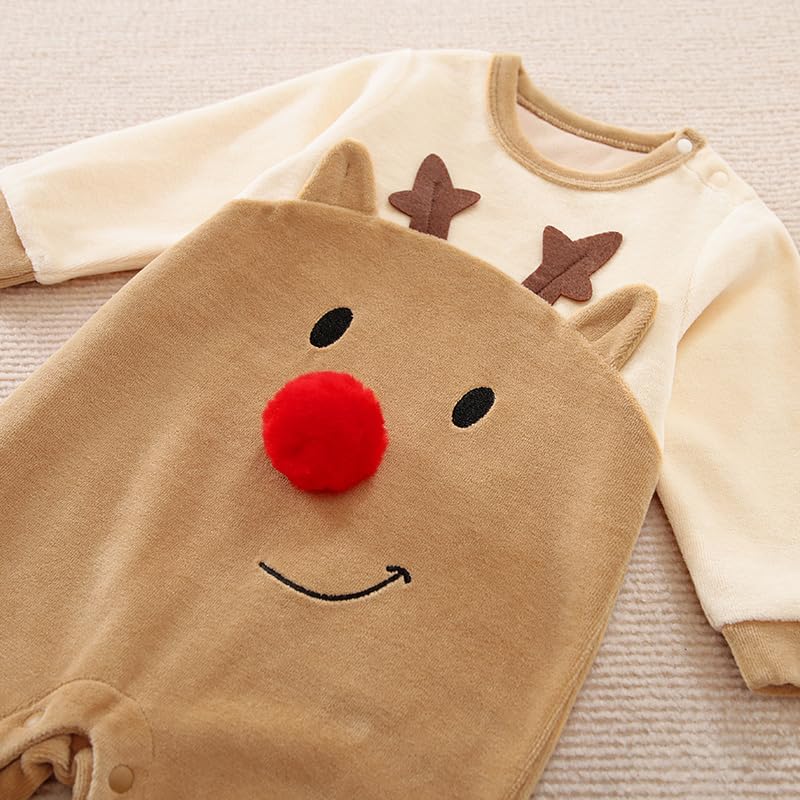 Disfraz Navideño Bebé Mameluco 9-12 Meses miniatura 3