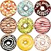 Fancy Land Donut Perforated Roll Stickers for Kids Valentine 200pcs Party Decor School Reward Sticker