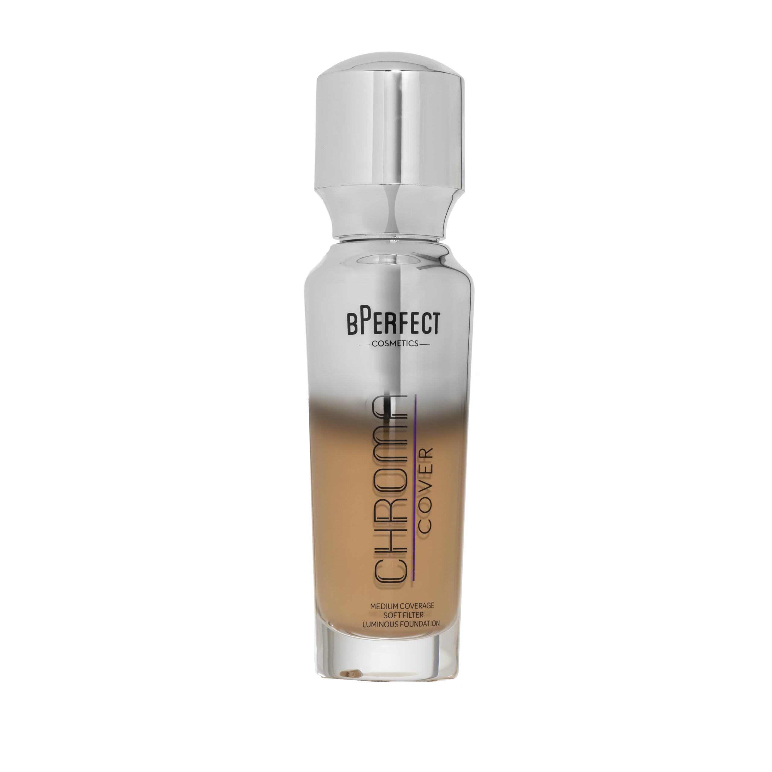BPerfect Chroma Cover Luminous Foundation - Radiant Filter Finish, Buildable Coverage - Shade 23 - N7 Medium-Deep Neutral Golden Olive
