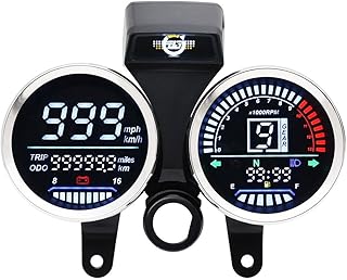 Motorcycle Odometer For Suzuki GN 125 Digital Motorcycle Speedometer Tachometer Meter Assembly Speedometer Odometer Gauge Gear Indicator Instrument