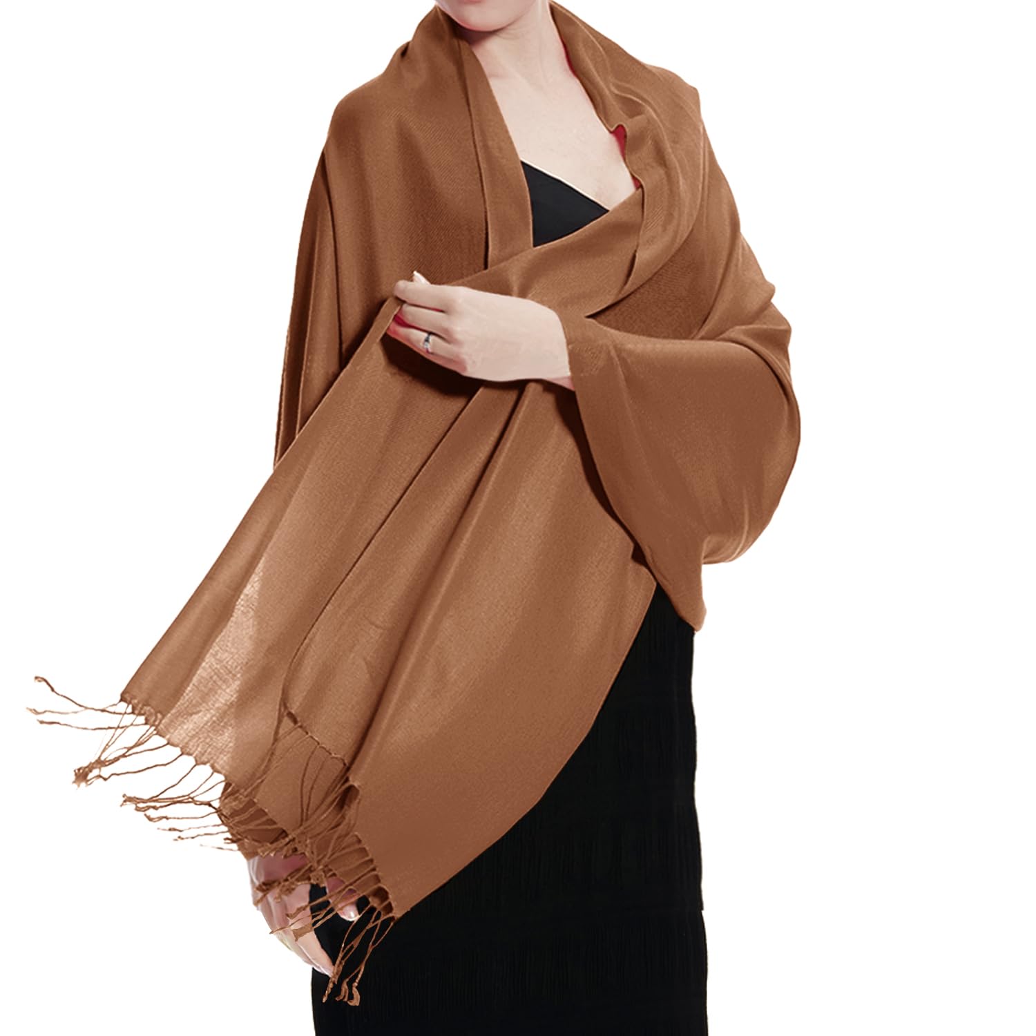 TZ Promise Pashmina Large Soft Plain Shawl/Wrap/Scarf for Women