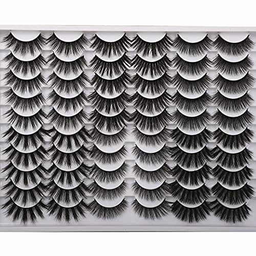 Ruairie False Eyelashes Volume Natural False Lashes Wholesale 3D Fake Eyelashes Strip Fluffy Wispy Lashes 30 Pairs 6 Styles