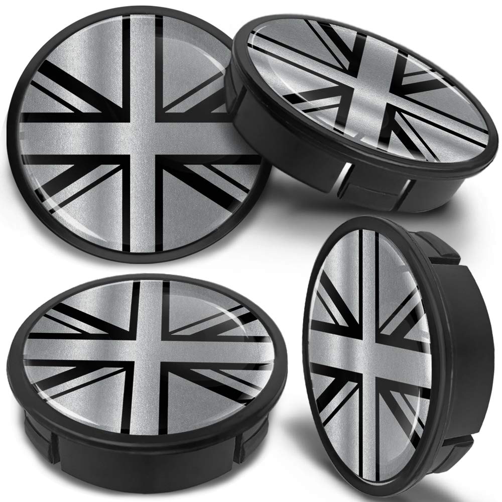 60mm Wheel Centre Caps Set of 4 – Black ABS Plastic Alloy Wheel Hub Caps Replacement – Push Fit Car Wheel Centre Caps – Multiple Designs (CX 0) — view 25