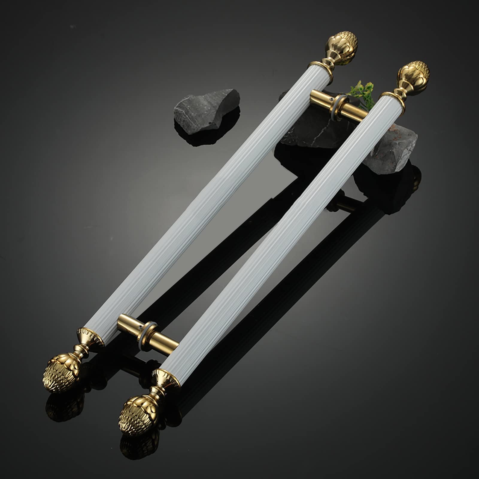 Poignée de porte push-pull en acier inoxydable en H pour porte coulissante