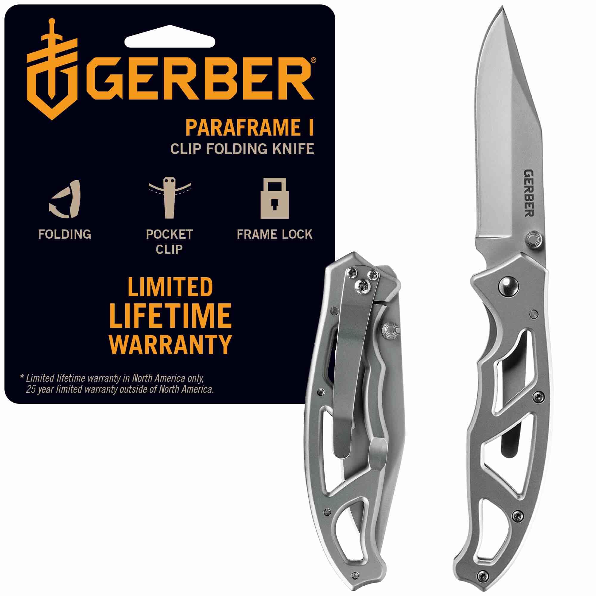 Gerber Gear Paraframe I EDC Folding Pocket Knife, 3