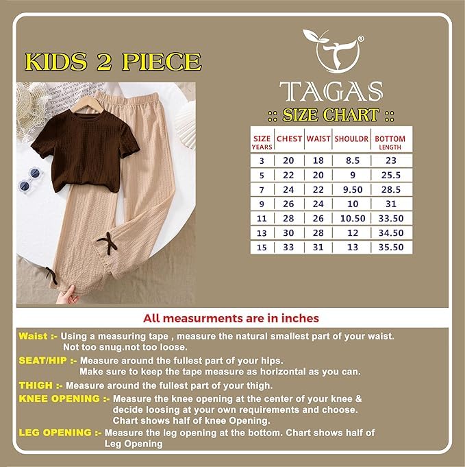 Image of TAGAS Girls Girls' Clothing Sets||Top With Pant ||COORDINATED OUTFIT FOR GIRLS
