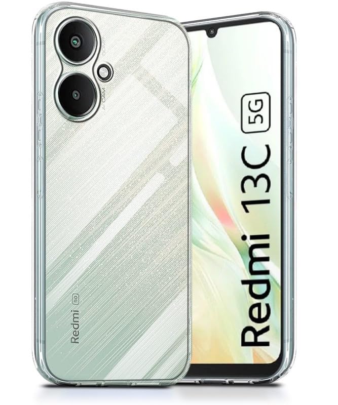 Image of Case Creation Brand -Plastic Mobile Cover For Xiaomi Poco M6 Pro (Soft & Flexible Back Case),Transparent