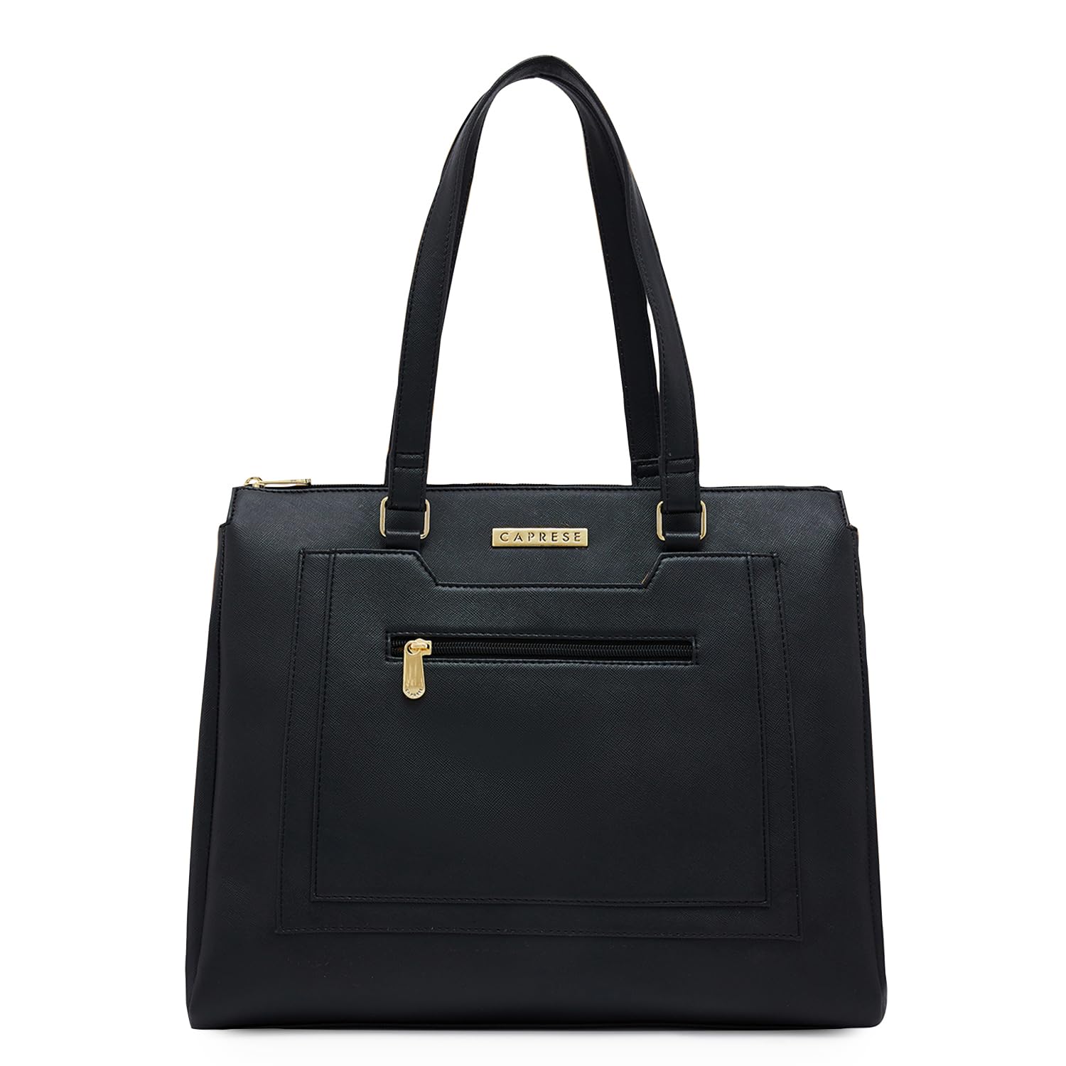 Ginty Satchel Bag, Medium | Stylish Solid Handbag for Women with Comfortable Flat Shoulder Handles, Adjustable & Detachable Sling Strap | Secure Zip Closure | Perfect for Casual & Daily Use