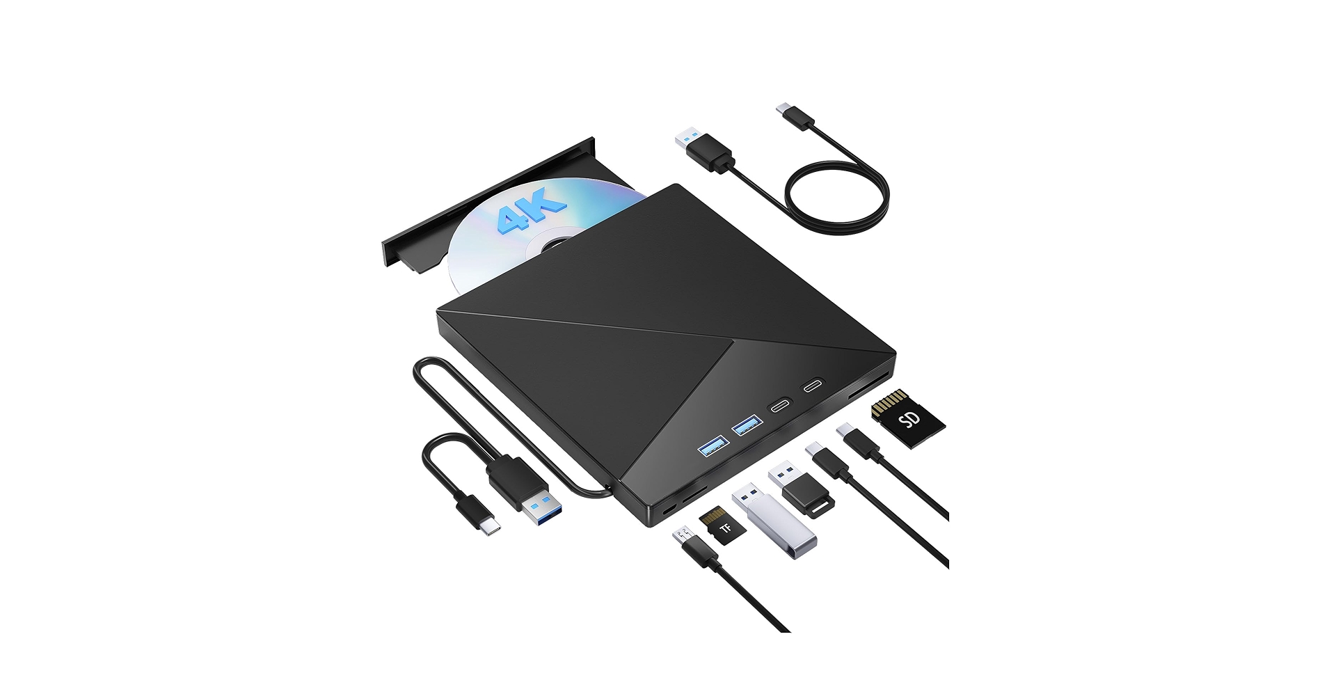 Amazon.com: 7 in 1 External Blu Ray Drive, 4k Blu Ray Burner