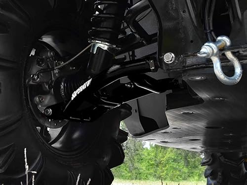 Miniatura 5 de SuperATV High Clearance Lower Rear A Brazos para Can-Am DefenderMax (2016-2019) - Negro