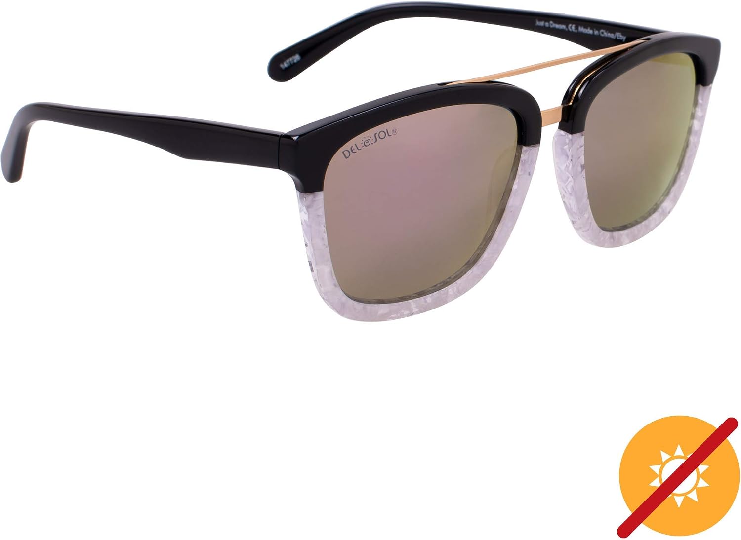 Del Sol Solize Color-Changing Sunglasses, 100% UVA and UVB Blocking Protection