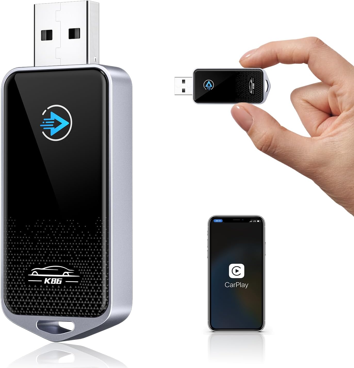 ADAPTATEUR CARPLAY ANDROID Auto Filaire Vers Sans Fil, Stéréo De