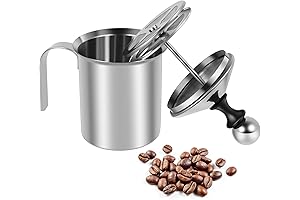 Manual Milk Frother, Premium Foam Maker for Coffee, Cappuccino, Matcha Espumador de leche manual