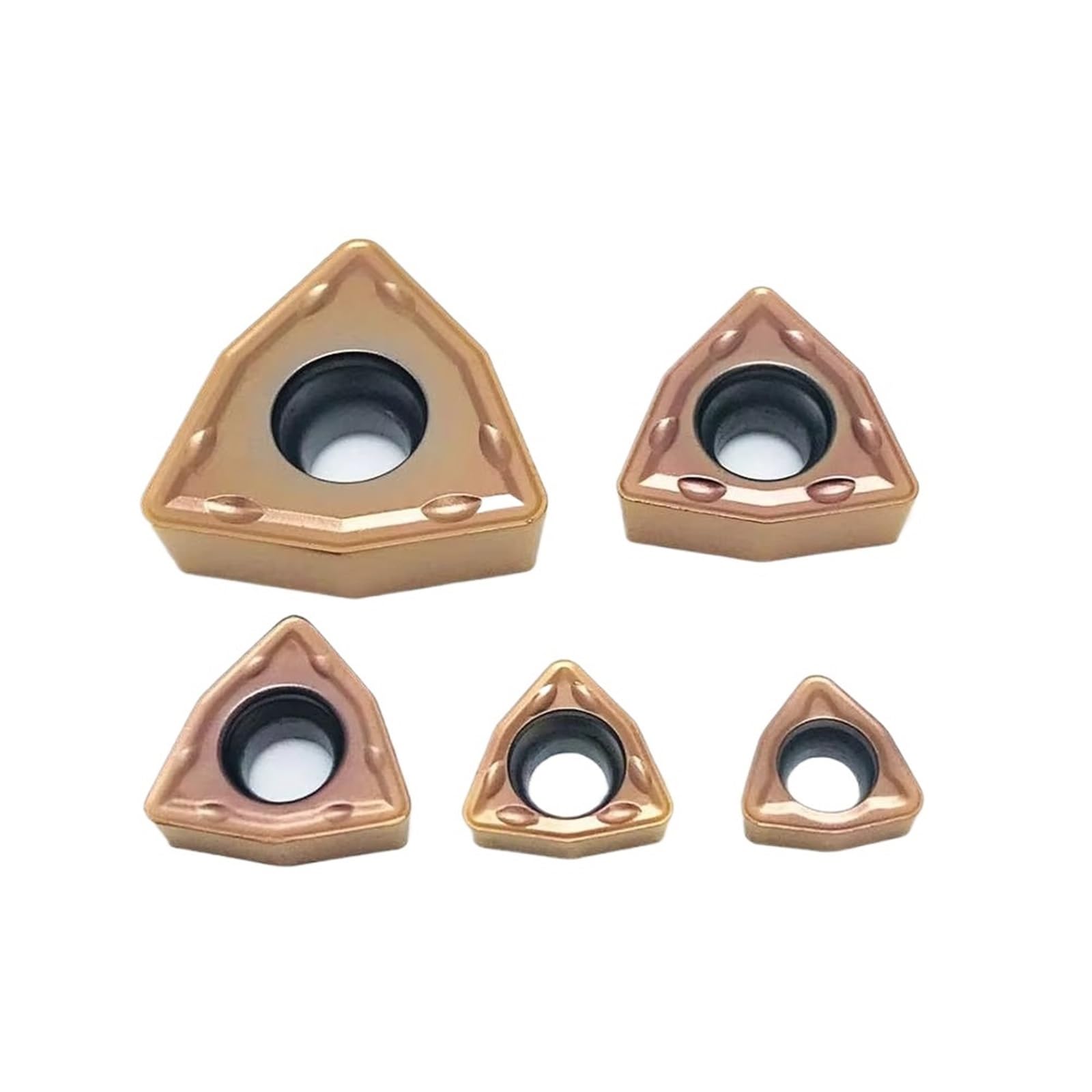 Herramienta De Corte CNC Inserción Torneado WCMX Carburo 10 Piezas(WCMT050308FN ACZ330)