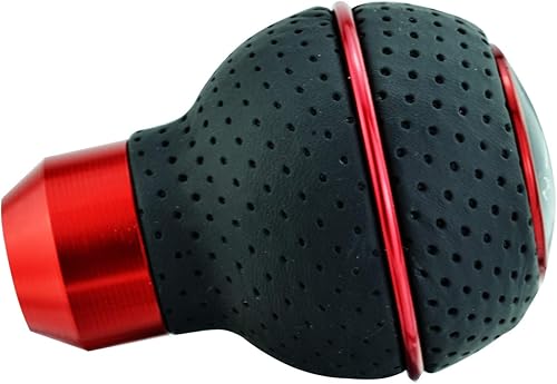 Miniatura 8 de Abfer Pomos de palanca de cambios de 5 velocidades, pomo de palanca de cambios de cuero, extensión para la mayoría de vehículos manuales automáticos