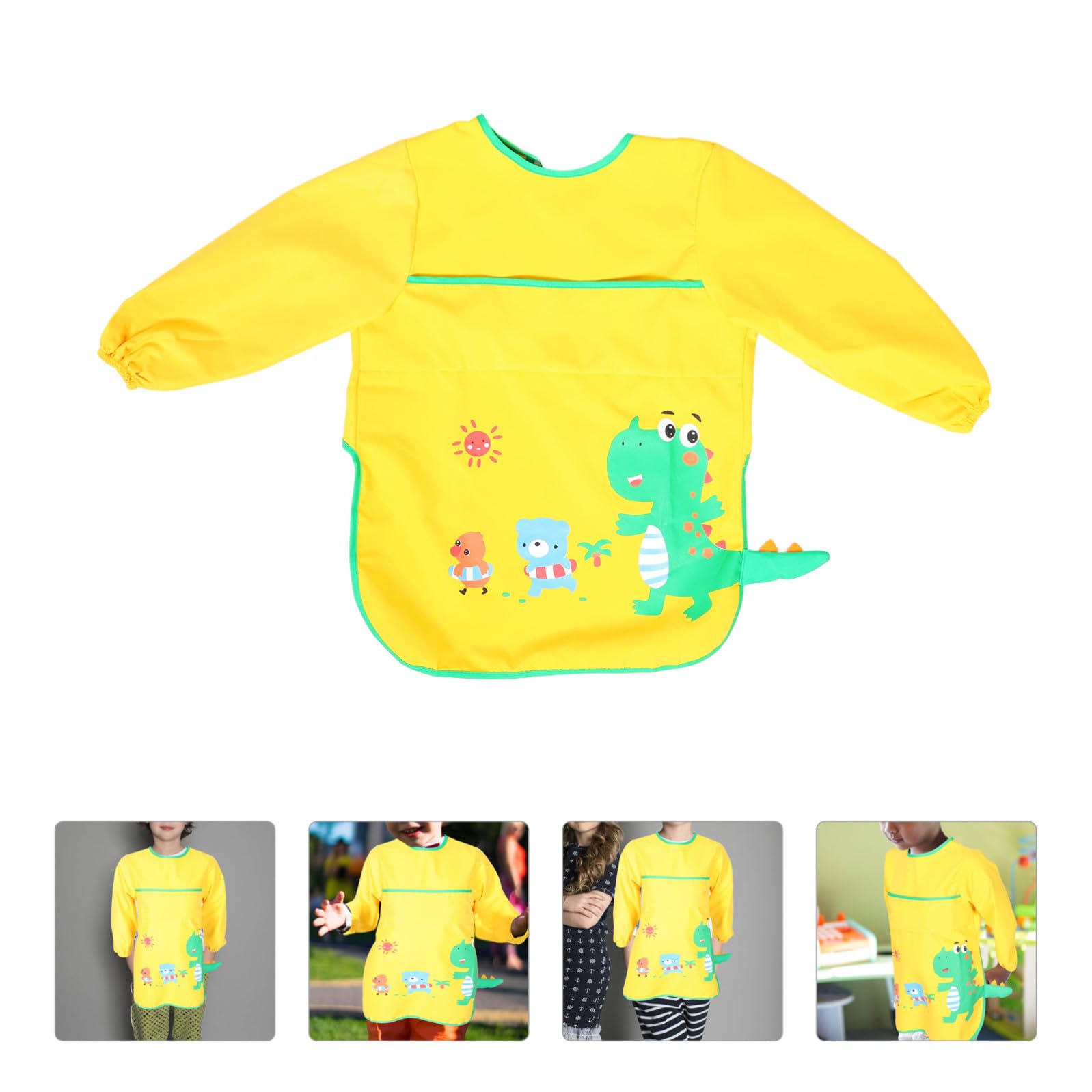 ifundom 2 Stück Kinderschürze Baby Herbst Und Winter Sprühfarbe Polyester