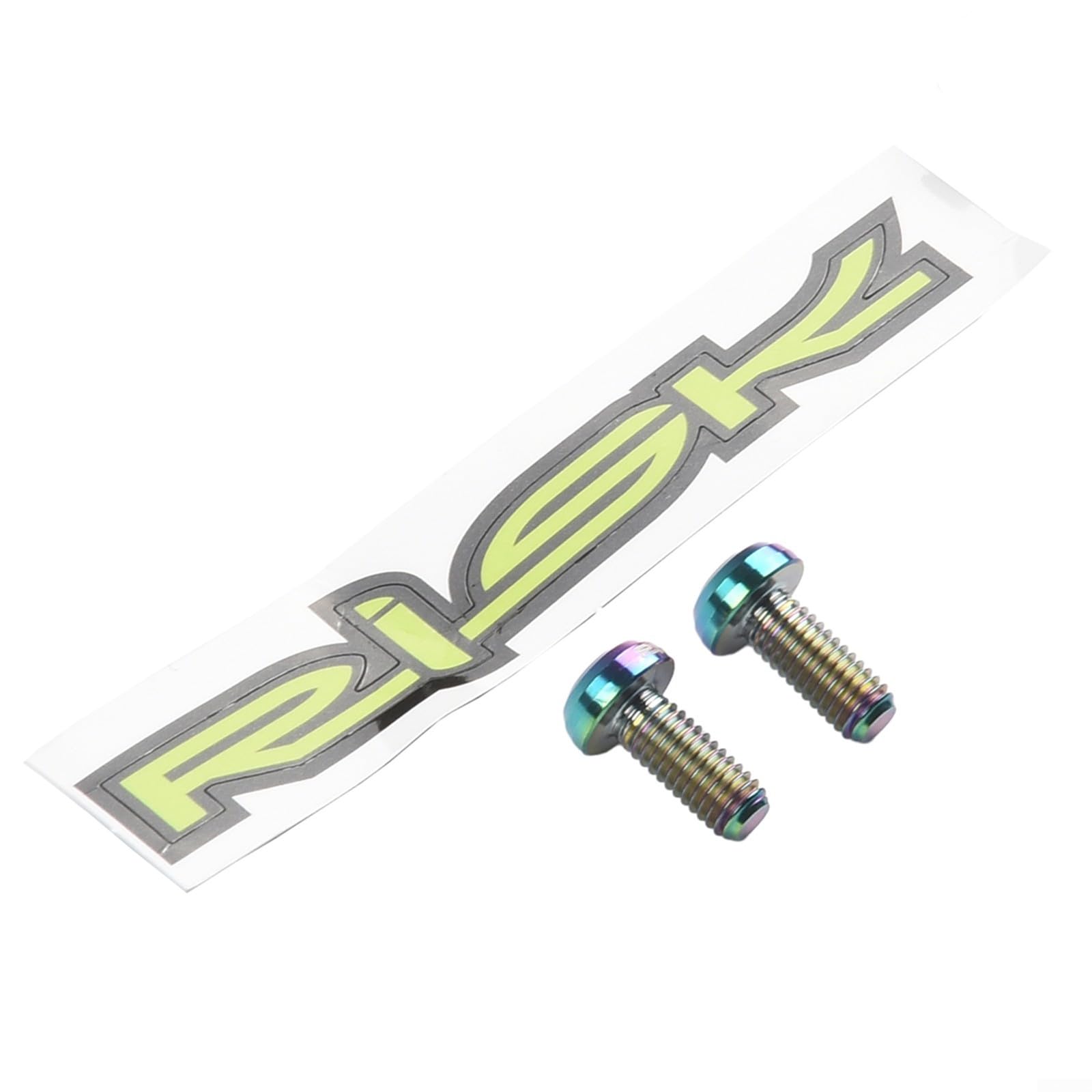 RISK M5x12mm Titanium For Bicycle Bottle Cage Screws, For Bike Water Bottle Holder Bolts for Cycling, Lightweight Alloy Fasteners Kit, Black Gold Color Options(colorful)