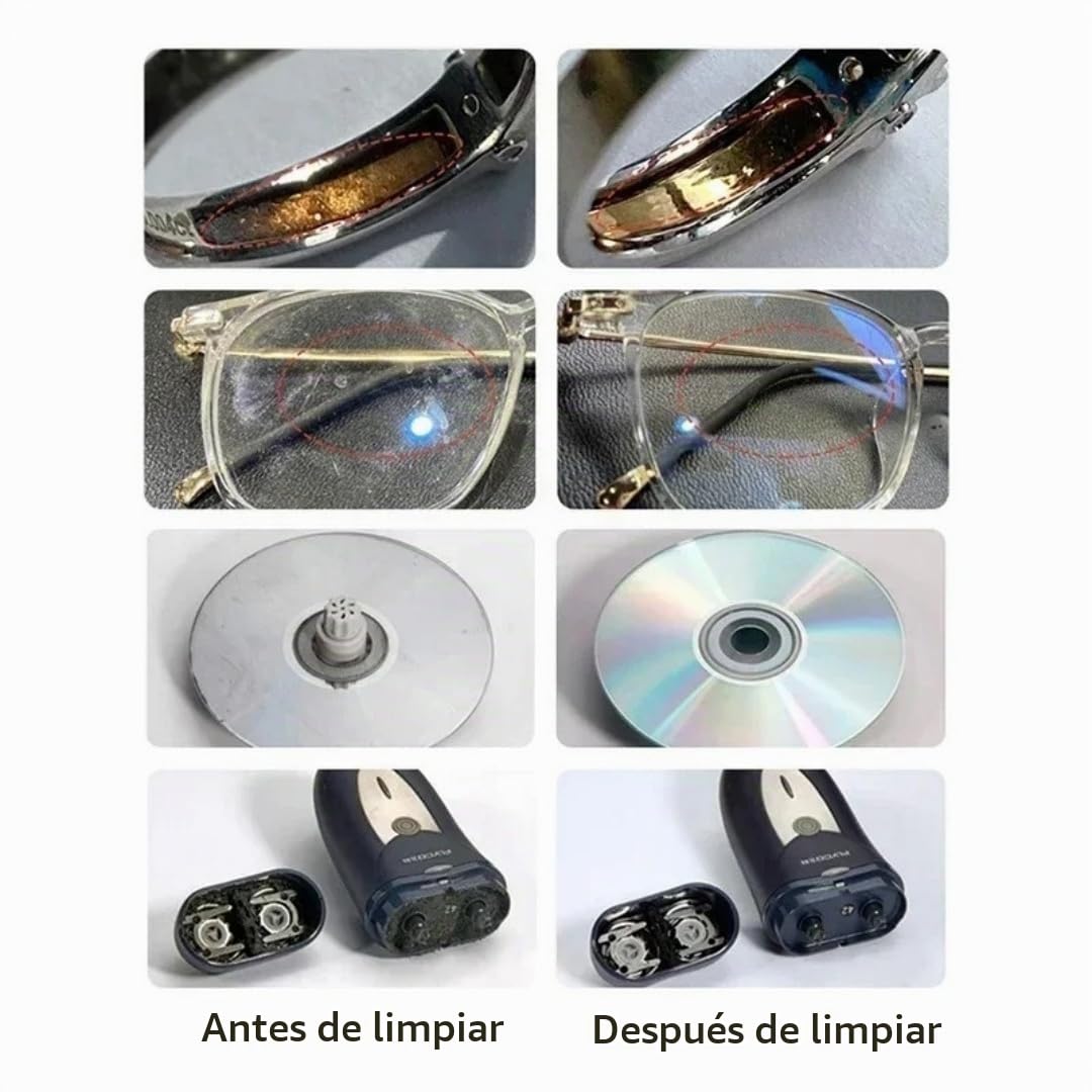 50W Limpiador ultrasónico portátil de 600 ml 40KHz, para joyería, gafas, dentaduras postizas, relojes, lavadora, tina con vibración de doble frecuencia.
