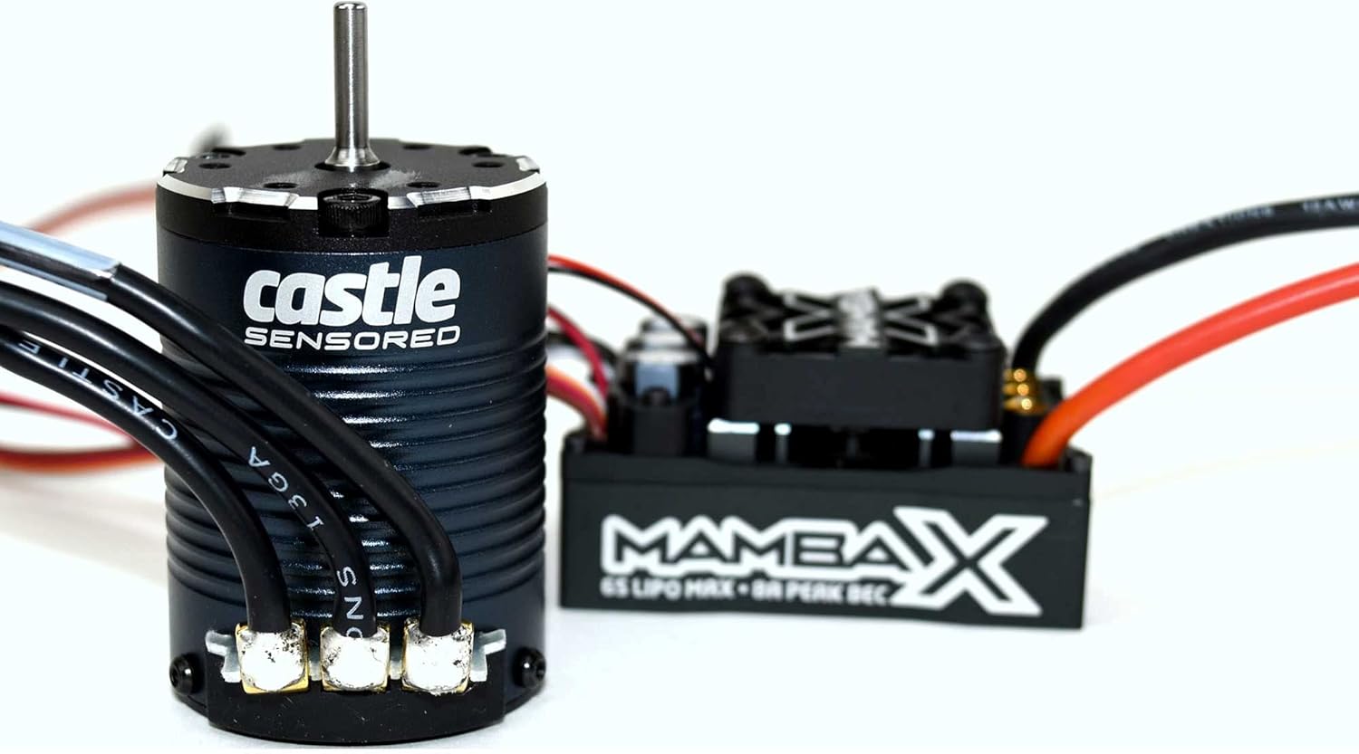 Castle Creations CSE010-0155-08 Mamba X 25.2V Waterproof ESC and 1406-1900kV Sensored Motor Combo