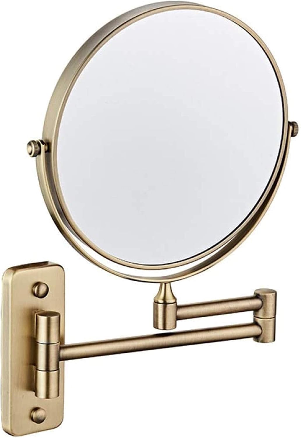 Wall-Mounted Mirror Wall Mount Cosmetic Mirror Bathroom Mirror 3X Magnification 360 Rotating Double Sided Shaving in Bedroom Bathroom Mirrors Exquisite/Antique / 6inch