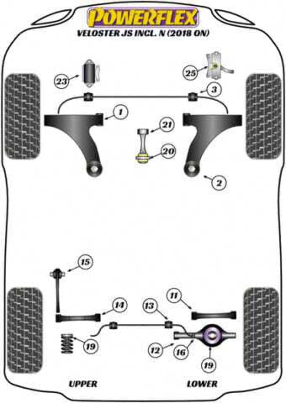 Hyundai Veloster, Elantra, Kona Lower Torque Mount Small Bushing