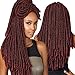 Bobbi Boss Synthetic Hair Crochet Braids Faux Locs Style Senegal Bomba Dreadlocks (4-Pack, 1)