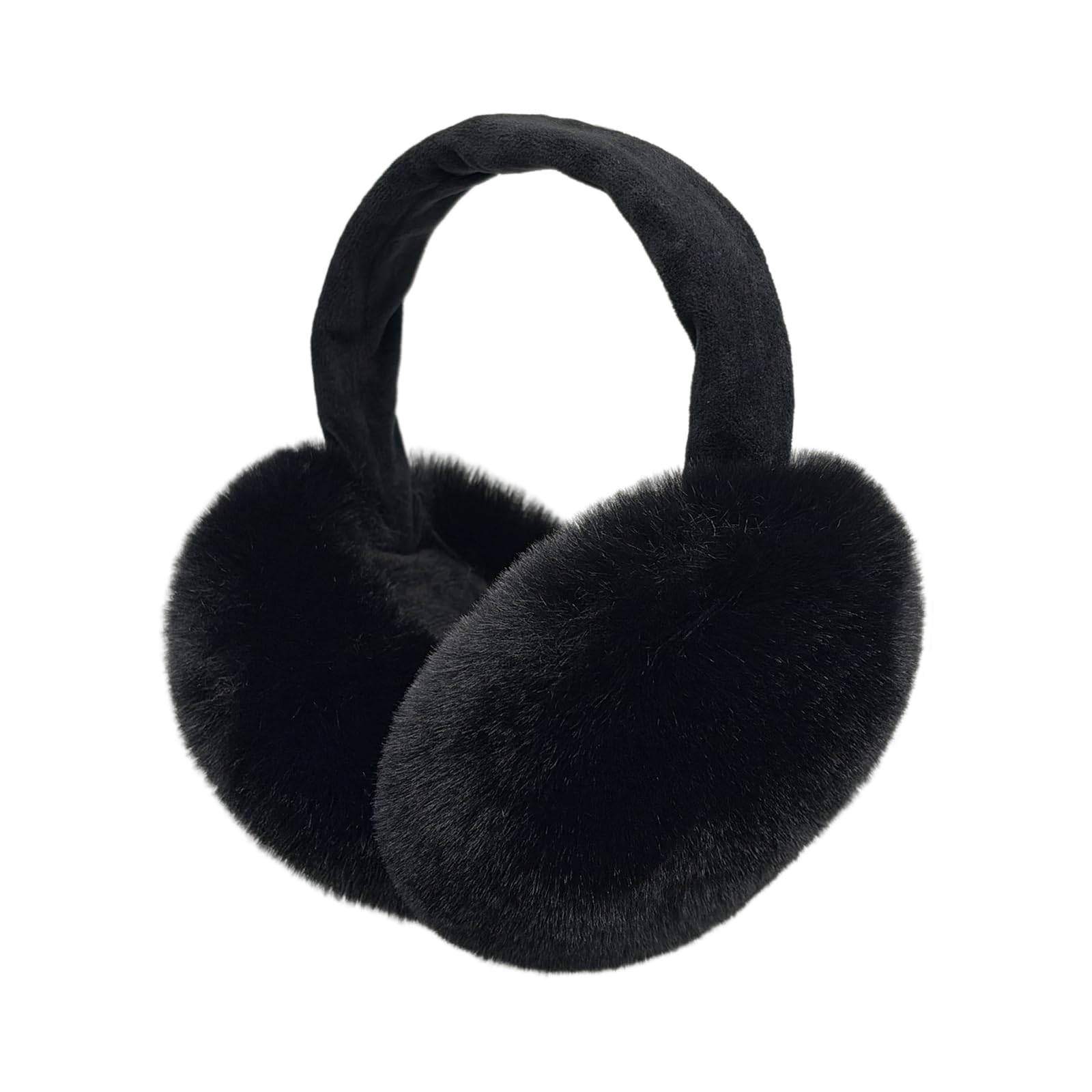 Women Winter Earmuffs Adjustable Faux Fleece Ear muffs Foldable Furry Cute Girl Ear Warmer for Cold Outdoor-image-32