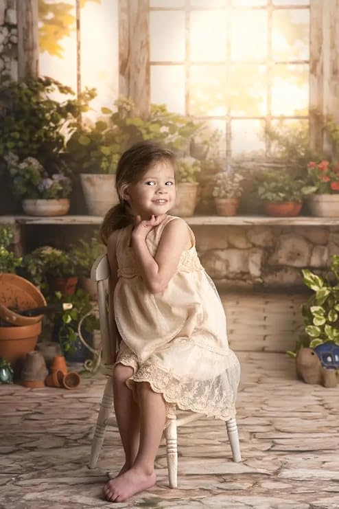 Spring Backdrops Kate Photography Backdrops Green Spring Plants Backdrops, 7x5ft
