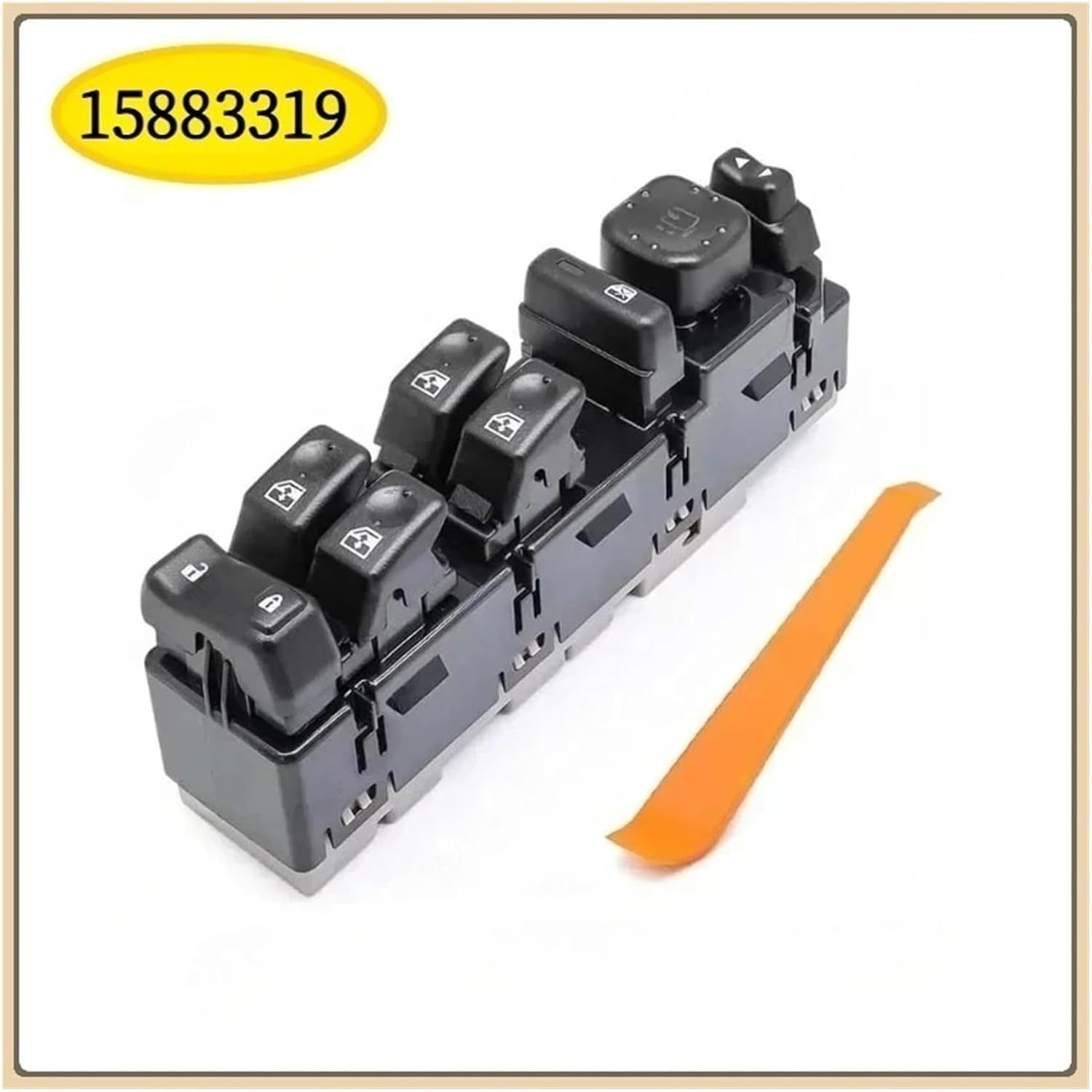 15883319 15883320 Power Window Switch Compatible With Cadillac GMC Sierra Yukon Compatible With Chevrolet Suburban Tahoe 2003-2007(15883319)