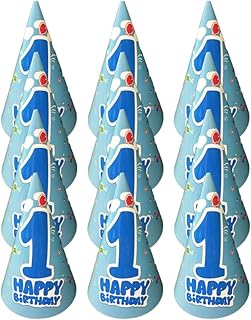 party paper hat one boy 12 pcs
