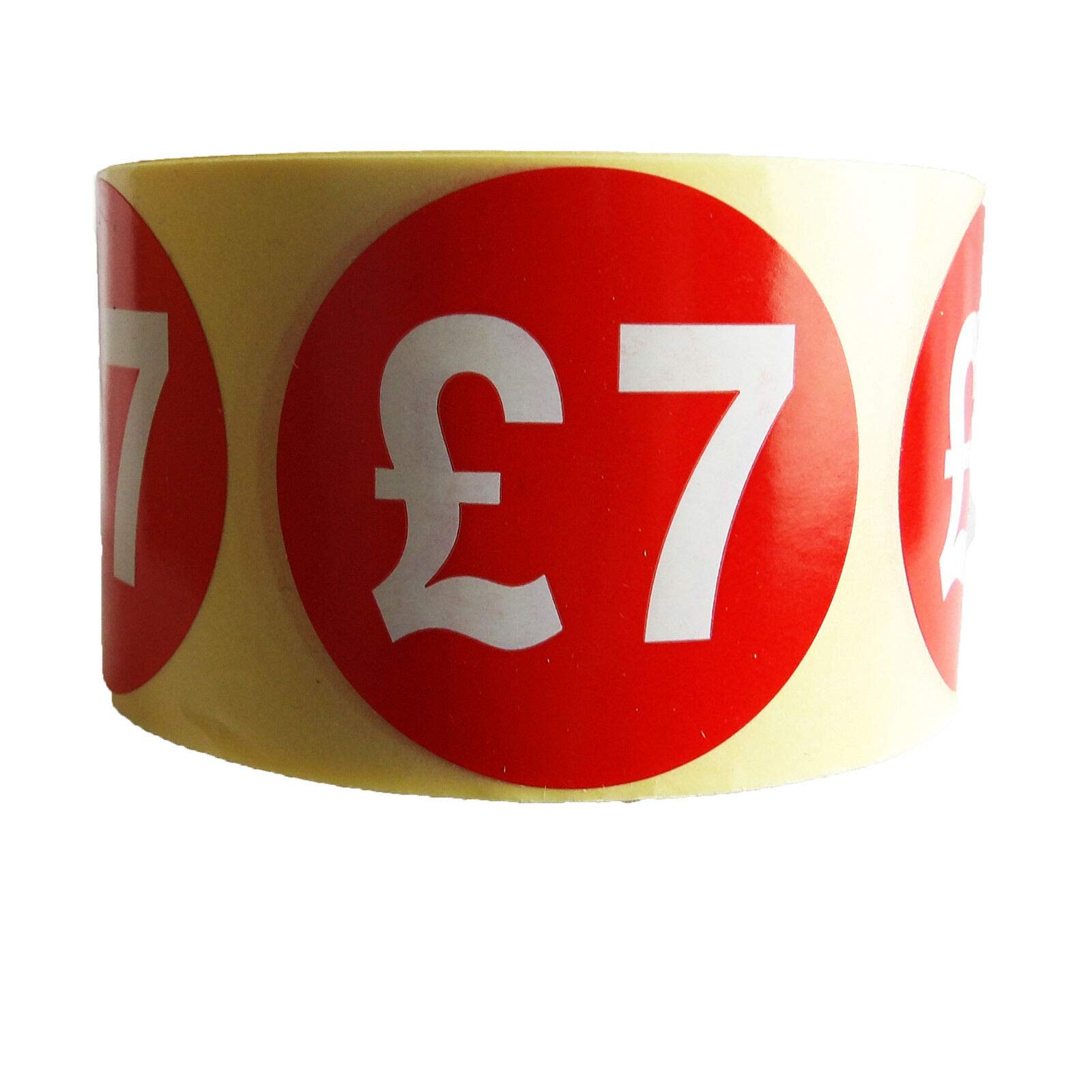 500 x RED Sign SELF Adhesive Stickers Sticky Labels Swing Labels for Retail Price Display Price of (50p, 99p, £1, £2, £3, £4 Upto £50) (RED Sticker, £7 ROLL OR 500 Sticker)
