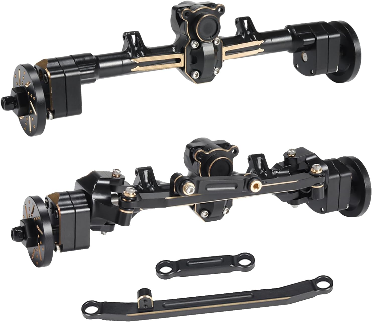 Linsvirgo 1/24 Axial SCX24 Brass Front and Rear Portal Axle