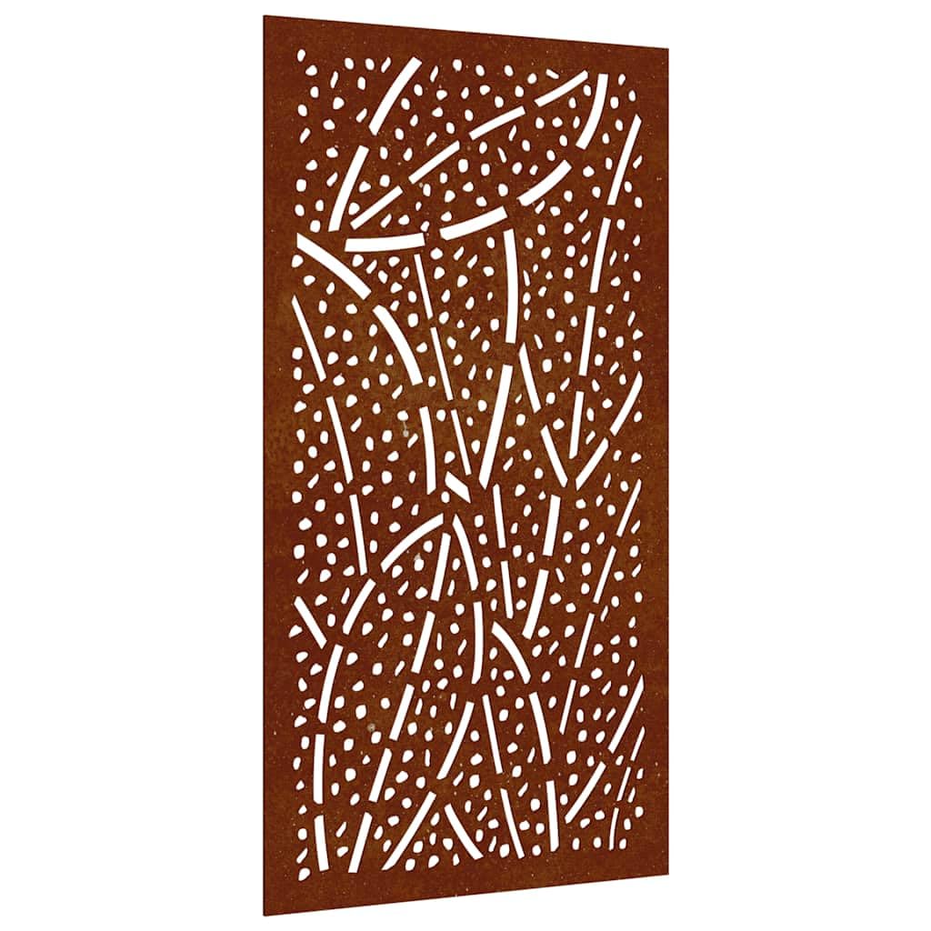 Ozdoba ścienna ogrodowa ze stali ciętej blachy 105 x 55 cm