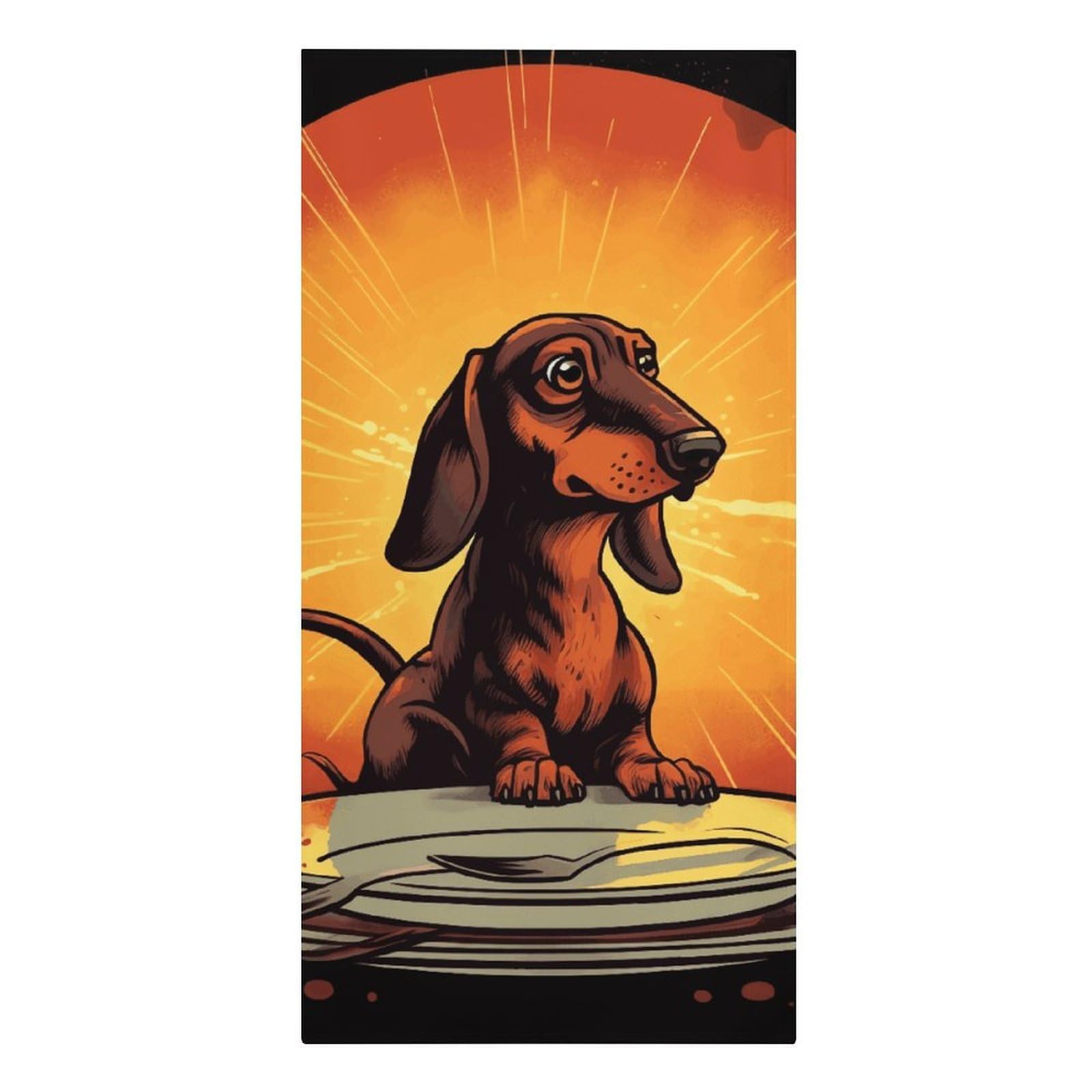 QMNLKH Dachshund Beach Towel for Women, Large Microfiber Pool Towel for Men, Absorbent Swim Towels for Home, Lightweight Bath Towels for Camping, Yoga, 30.3"x61.4"